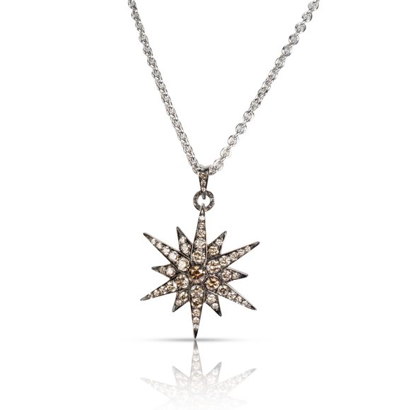 H Stern Stars Diamond Pendant in 18K White Gold 2.83 CTW - Picture 1 of 4